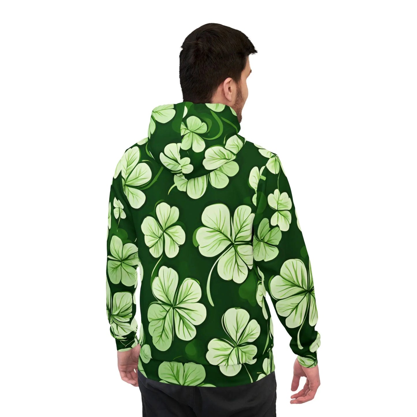 Green Clover Hoodie Printify