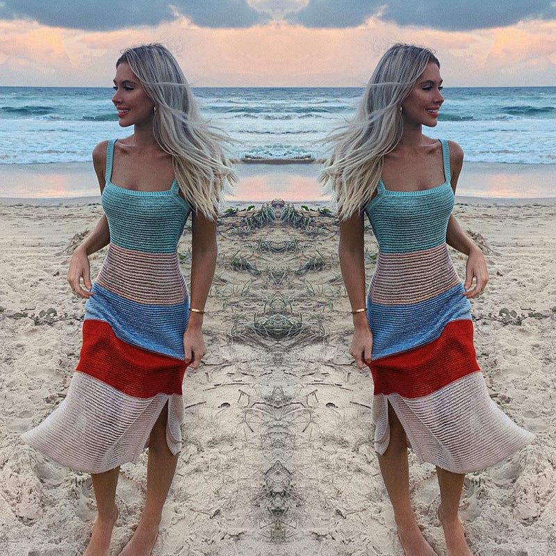 Suspender knitted dress Path of Threads