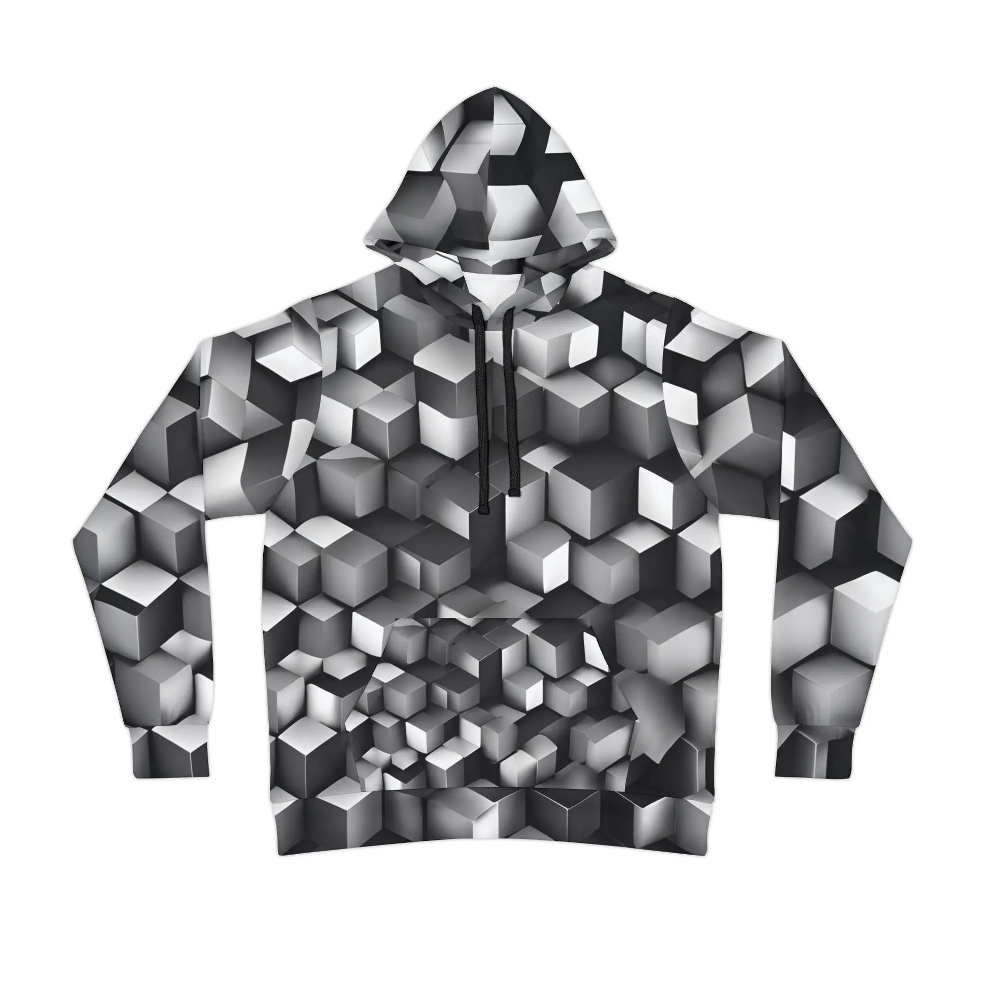 3D Block Hoodie Printify