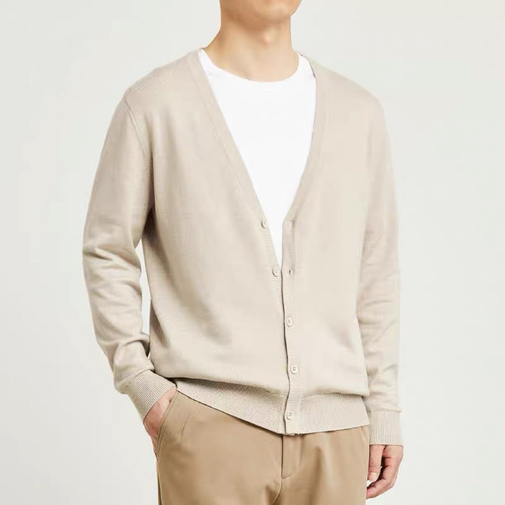 Men's Knitted Cardigan Loose Casual Path of Threads