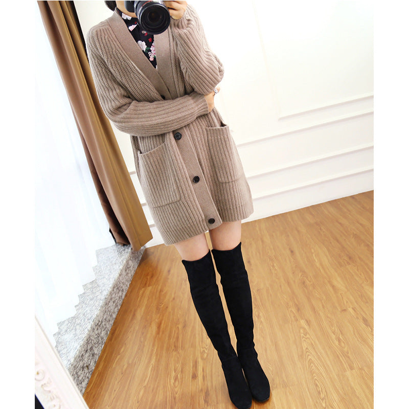 Knitted sweater coat Path of Threads