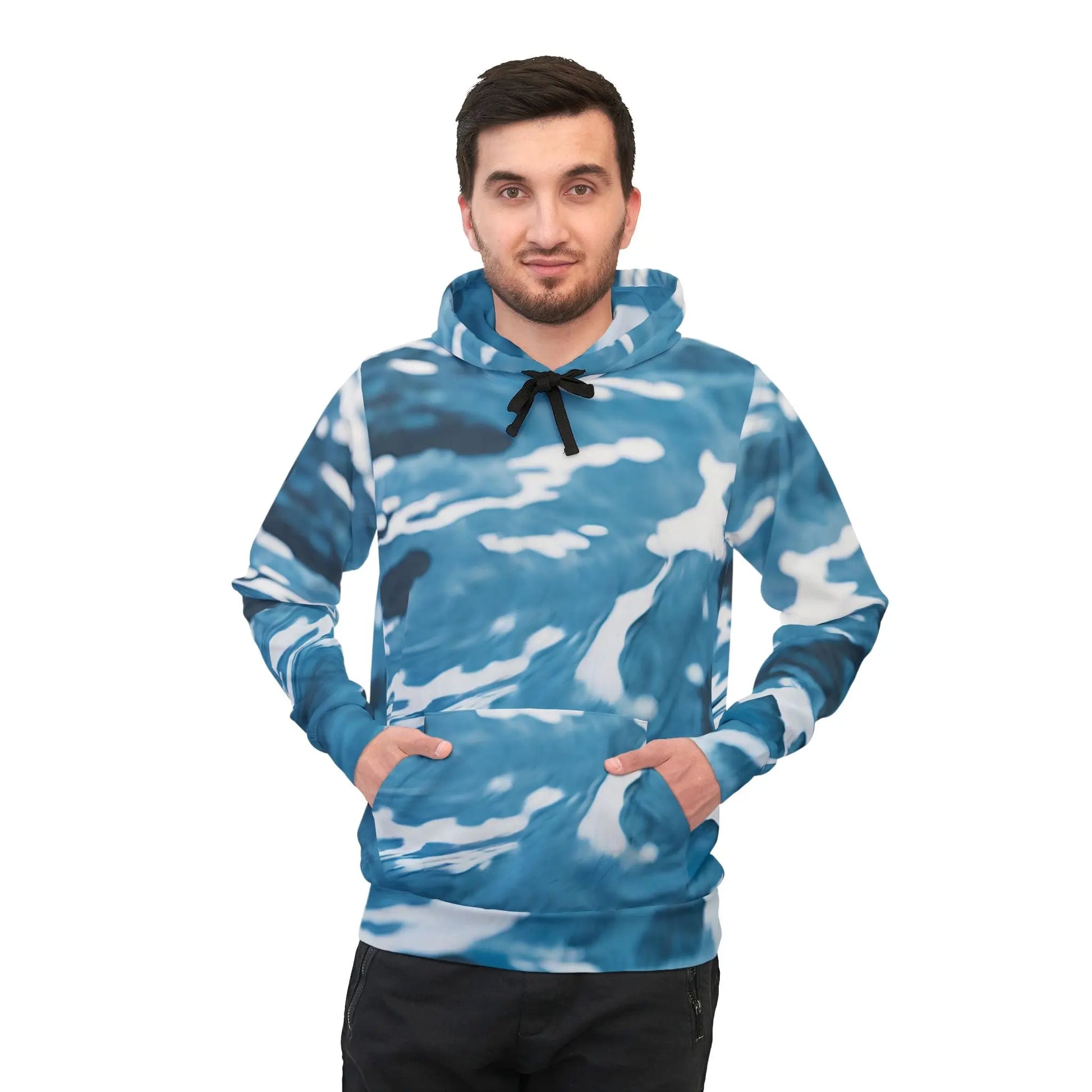 Blue Water Athletic Hoodie Printify