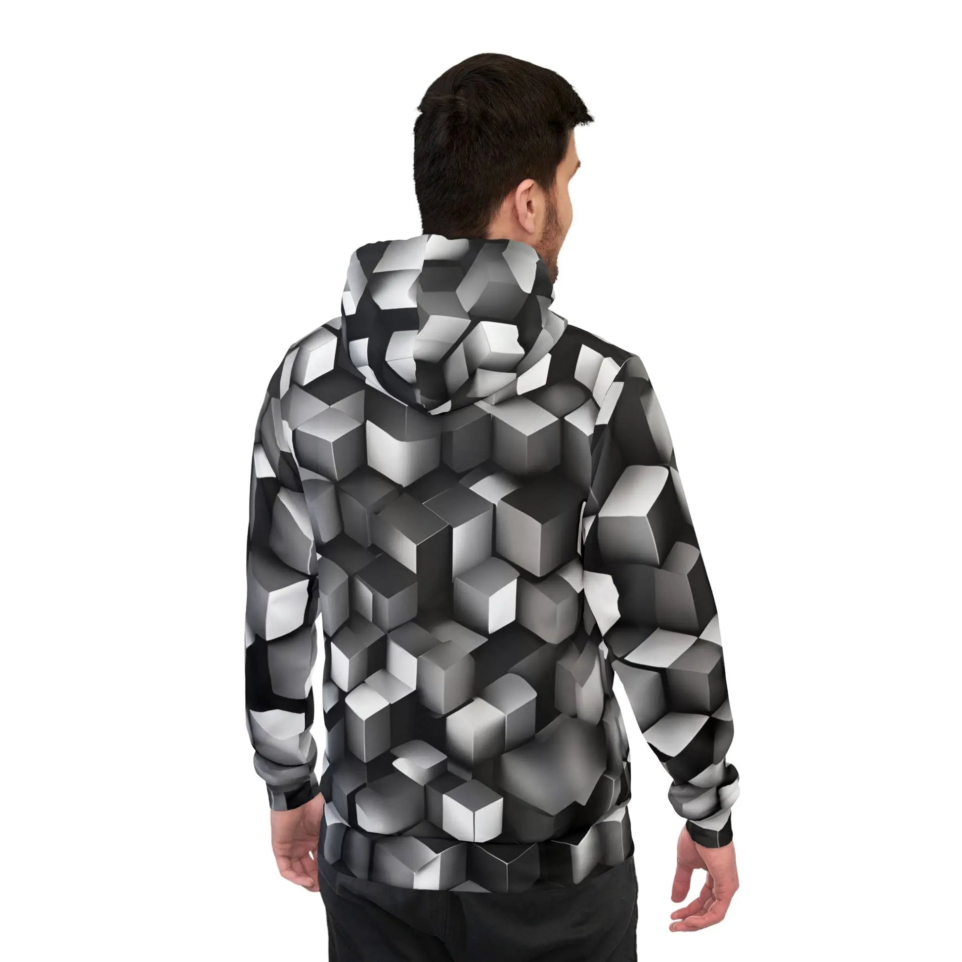 3D Block Hoodie Printify