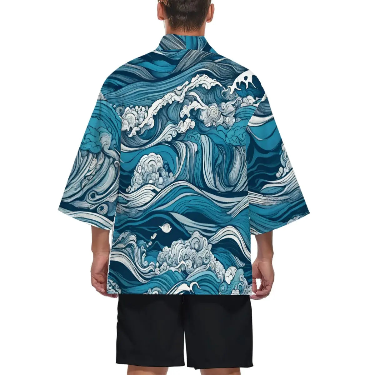 Kimono Cardigan Luxurious Waves Sacred In Sight